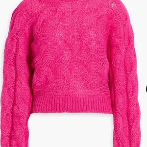FARM RIO Maxi Cable Knit Sweater - Pink FARM Rio Size: S